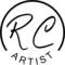 Circular logo with RC inside and ARTIST at bottom